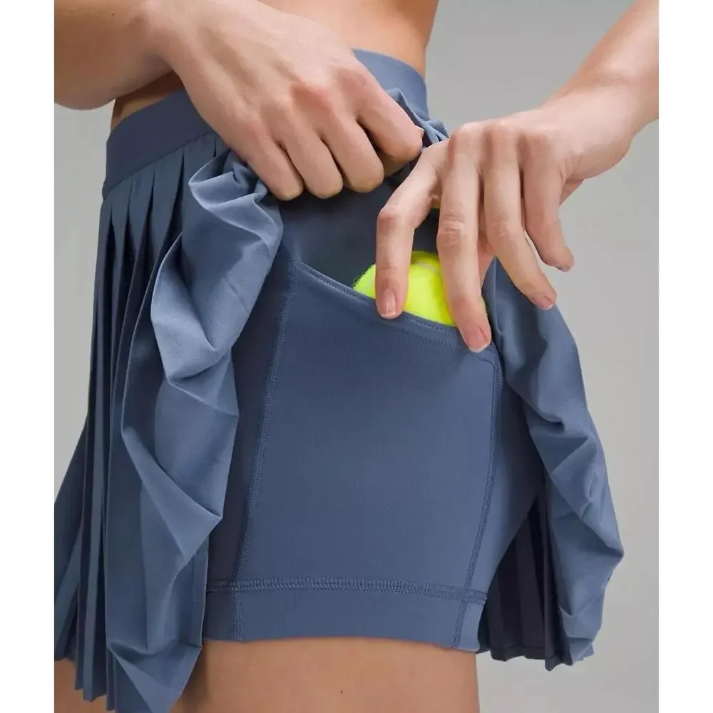 Lululemon High-Rise Pleated Tennis Skirt Oasis Blue Women’s Size 12 - Picture 5 of 12